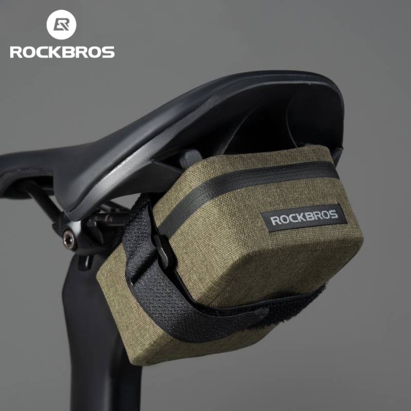 ROCKBROS Bike Saddle Bag Waterproof MTB Road Bike Bag Portable 0.4LMini Tail Bag Lightweight