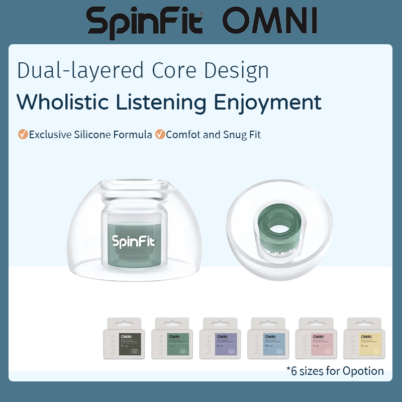 SpinFit Omni for True Wireless Earbuds Patented Silicone Eartips for Sony/Beats Replacement WF1000XM5 earpieces earbuds