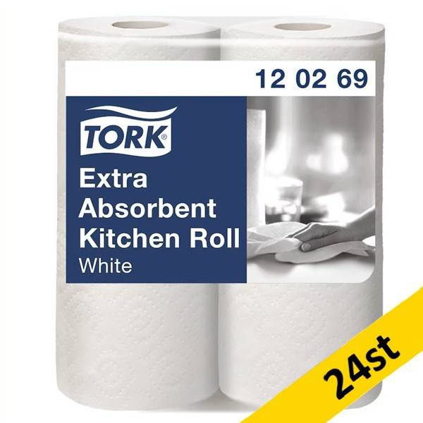 Hushållspapper 2-lag | Tork Pre Plus | vit | 24st