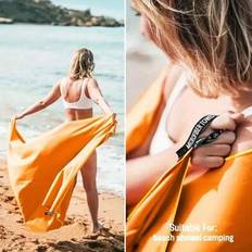 1 st. snabbtorkande resehandduk, mikrofiberstrandhandduk, resehandduk, lätt vuxenhandduk för camping, gym, strand, simning, yoga, simbassäng, camping, - Multifärgad (Multi-size)
