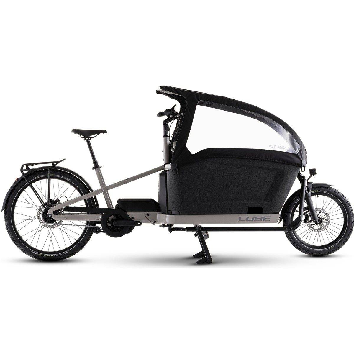 El ladcykel Cube Cargo Hybrid Comfort Pro Family 800 Oatgrey/Reflex ONESIZE