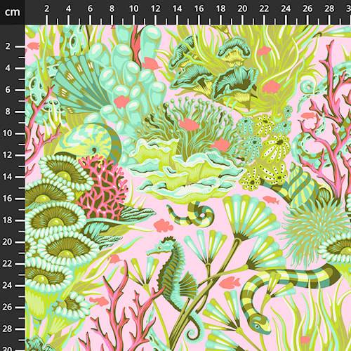 Tula Pink - Floral reef, "REEF WHAT YOU SEW".