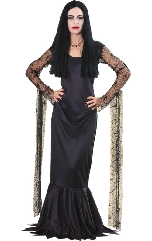 Familjen Adams Morticia Maskeraddräkt M