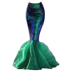 Anime Sexet Havfrue Ariel Prinsesse Kostumer Dame Hale Kostume Cosplay Fest Glimmer Panel Paillet S SQBB