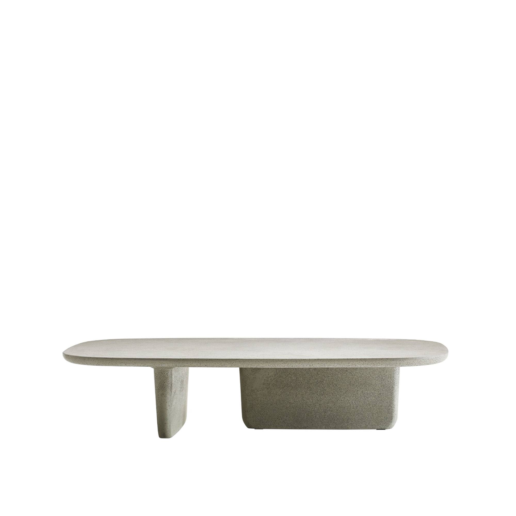 B&B Italia - Tobi-Ishi Outdoor Small Table OT146, Cement - Soffbord utomhus - Edward Barber,Jay Osgerby - Grå - Metall/Sten