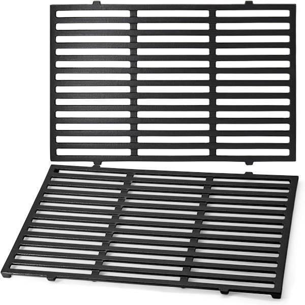 Porslinsemaljerade gjutjärnsgaller, kompatibelt med Weber Spirit II 300-serien, Spirit E/310 E320 E330 och Spirit 700, 46x32x3.5cm