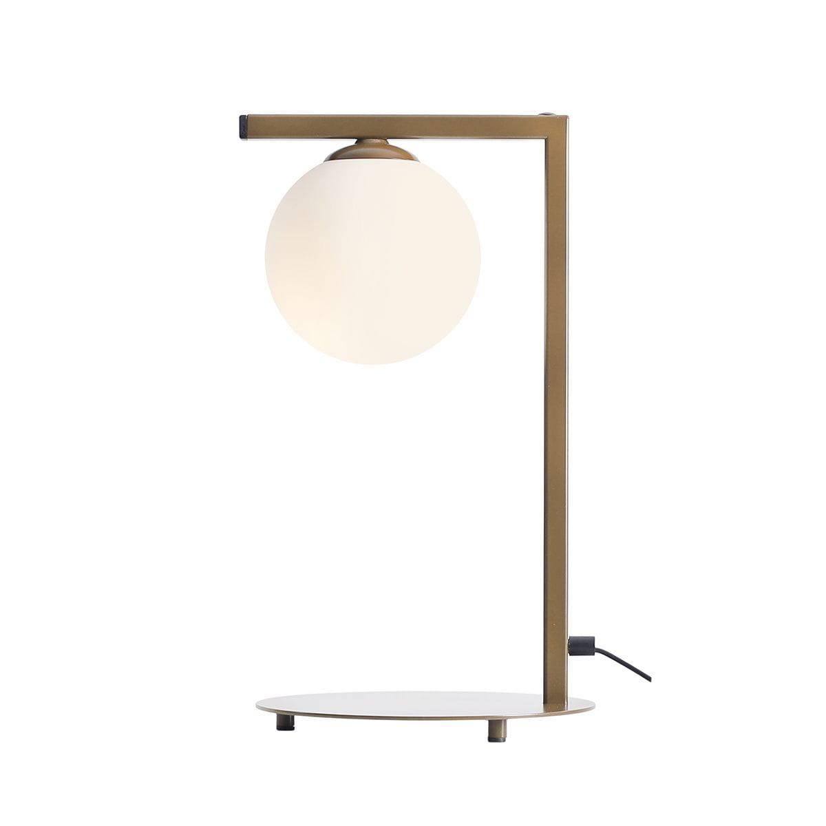 Zac metall beige skrivbordslampa