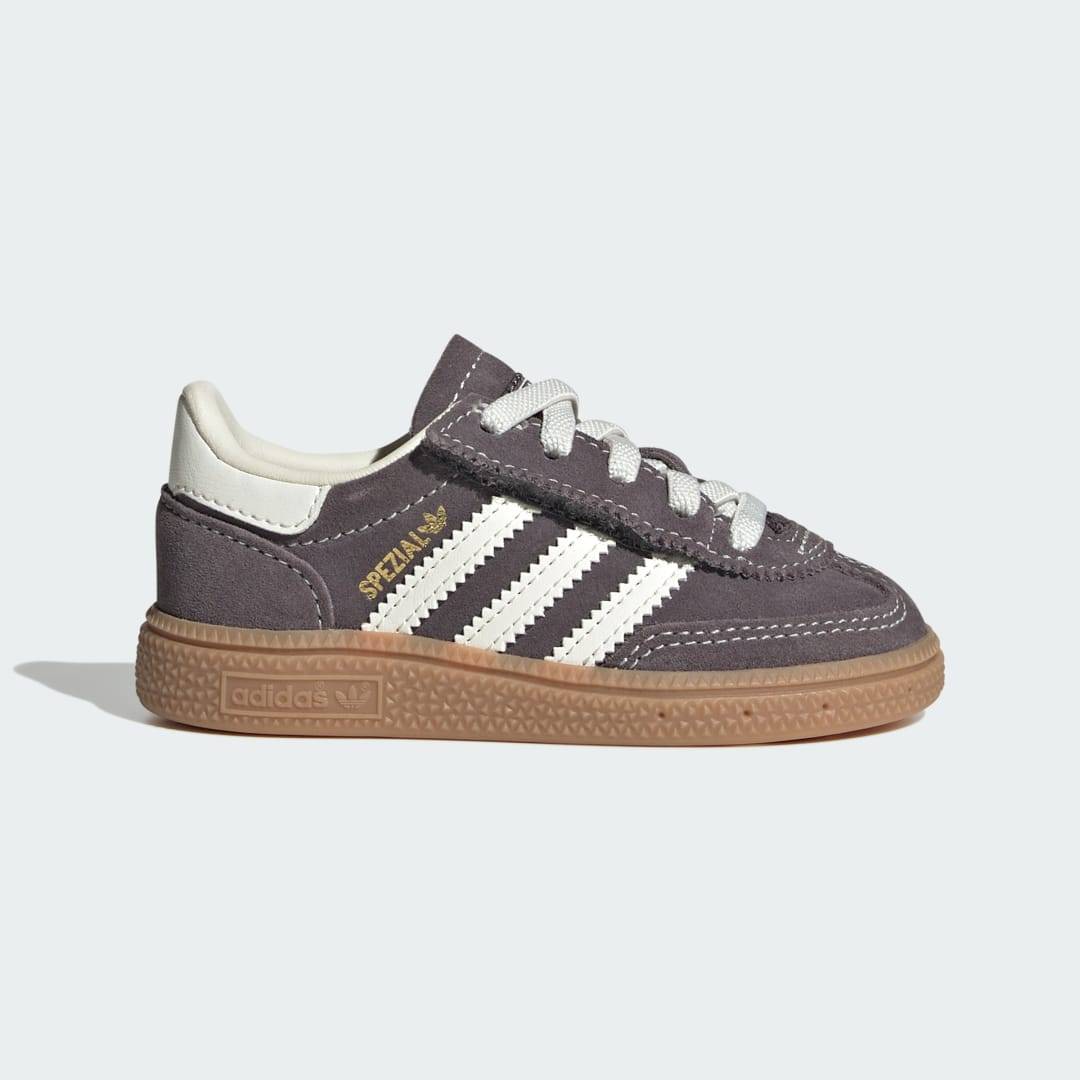 Handball Spezial Comfort Closure Elastic Lace Skorn Barn - Grey Strata / Off White / Gum - 26
