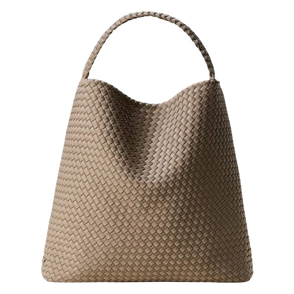 Naghedi Nomad Large Hobo - Tasker - Dame - Beige - ONE SIZE - Uld