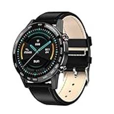 L16 Professional Sports Smart Watch IP68 Vattentät Round Dial EKG PGG Puls Sömnövervakning Smart Watch for Android Ios/6196(F)