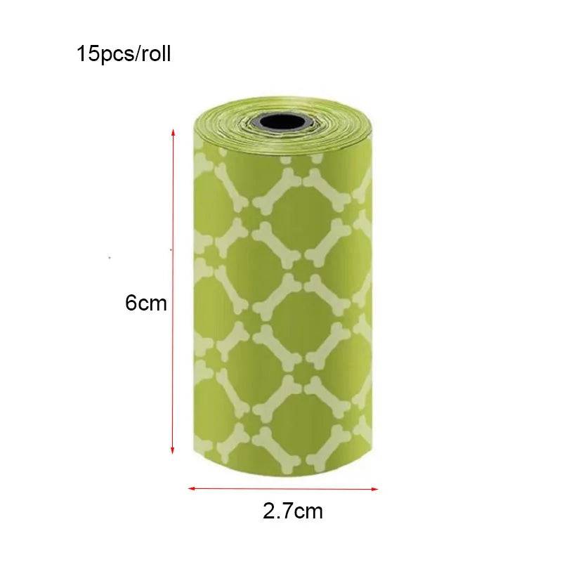Biodegradable Dog Poop Bags (150 Bags) - Green White / 10 Rolls 150pcs bags (10 Rolls 150pcs bags)