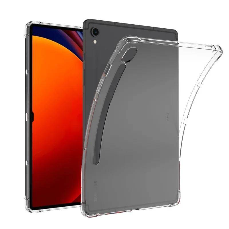 TPU Mjukt Baksidesskal För Samsung Galaxy Tab A9+ 11 tum X210 A7 T500 Lite t220 T290 S8 X700 S7 T870 S6Lite A9 X110 A8 X200 S10 S9 FE 11tum ren