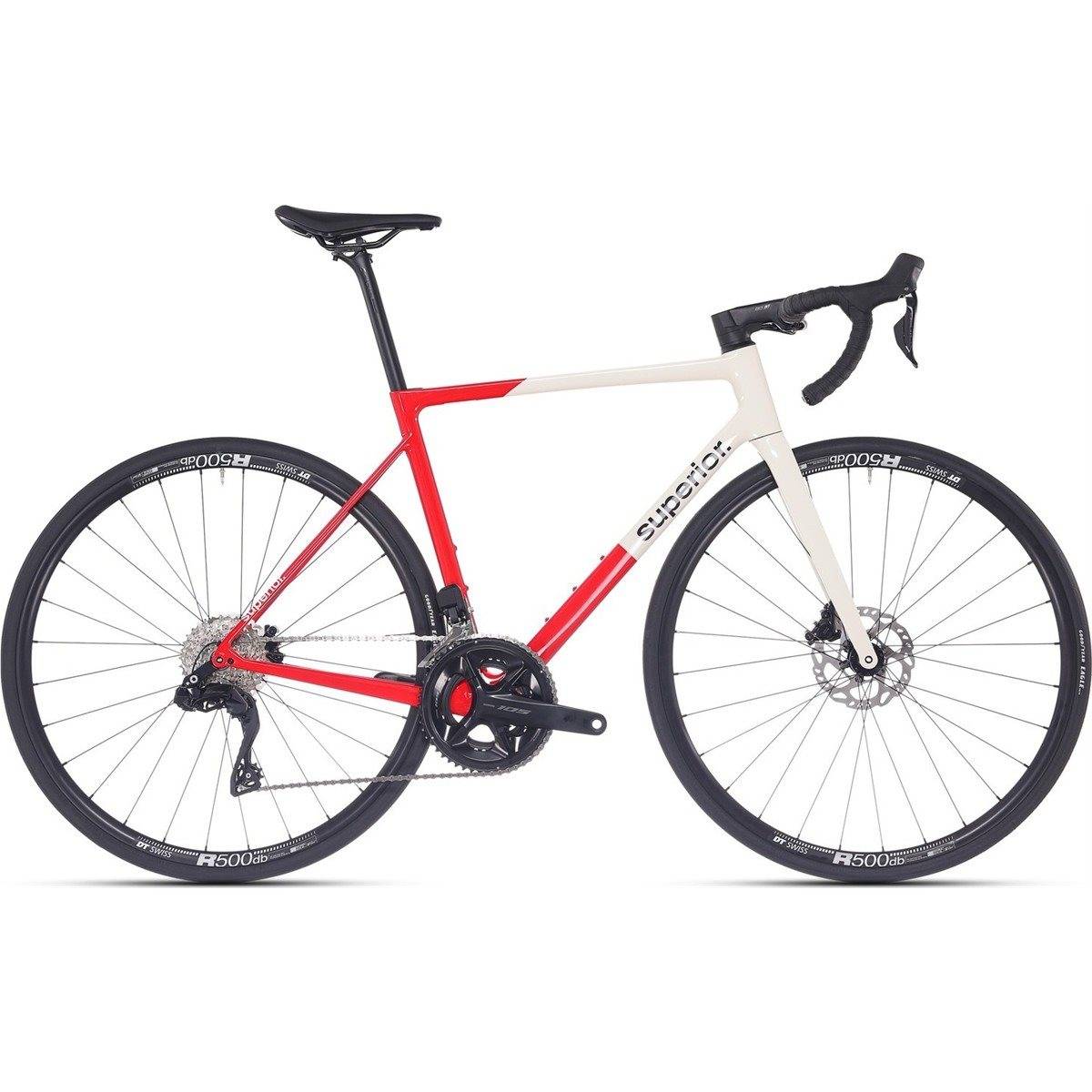 Racercykel allround Superior RR 9.5 Gloss Red/White (XL)