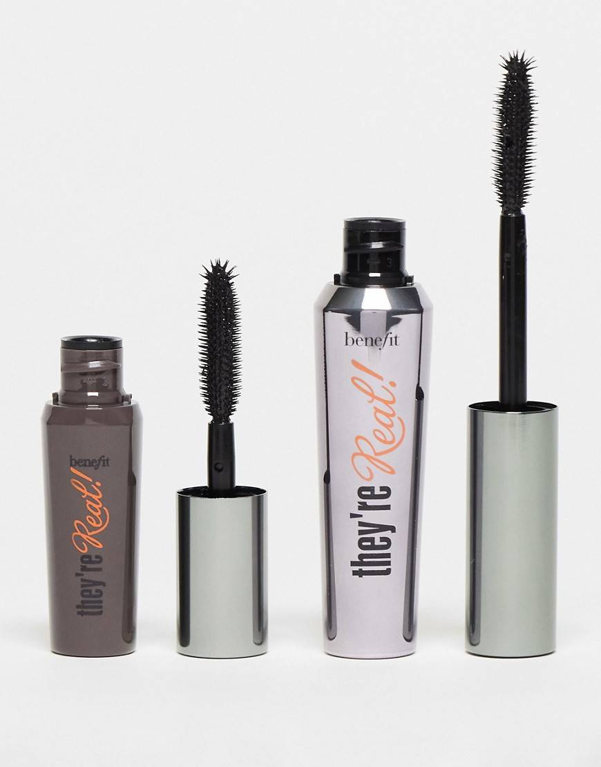 Benefit – Lashes for Real Theyre Real Mascara Booster Set – Set med mascaror (värde £42)-Svart/a