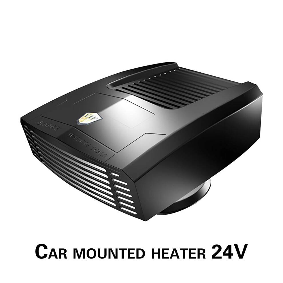 Bilvarmer 12V/24V 150W Bærbar Til Forrude Hurtig Opvarmning & 2I1 Tilstande Med 360 Base Der Tilsluttes