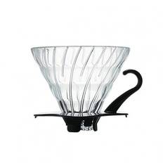 Hario V60 filterholder i glas m/sort hank 3 kopper