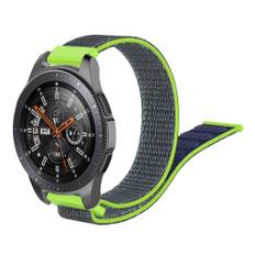 Samsung Galaxy Watch (46mm) 22mm nylonurrem - blå / grøn