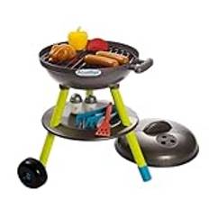 Ecoiffier – klotgrill för barn – 16-delad leksaksgrill, med stekt korv, stekt kyckling och grilltillbehör, för barn från 18 månader