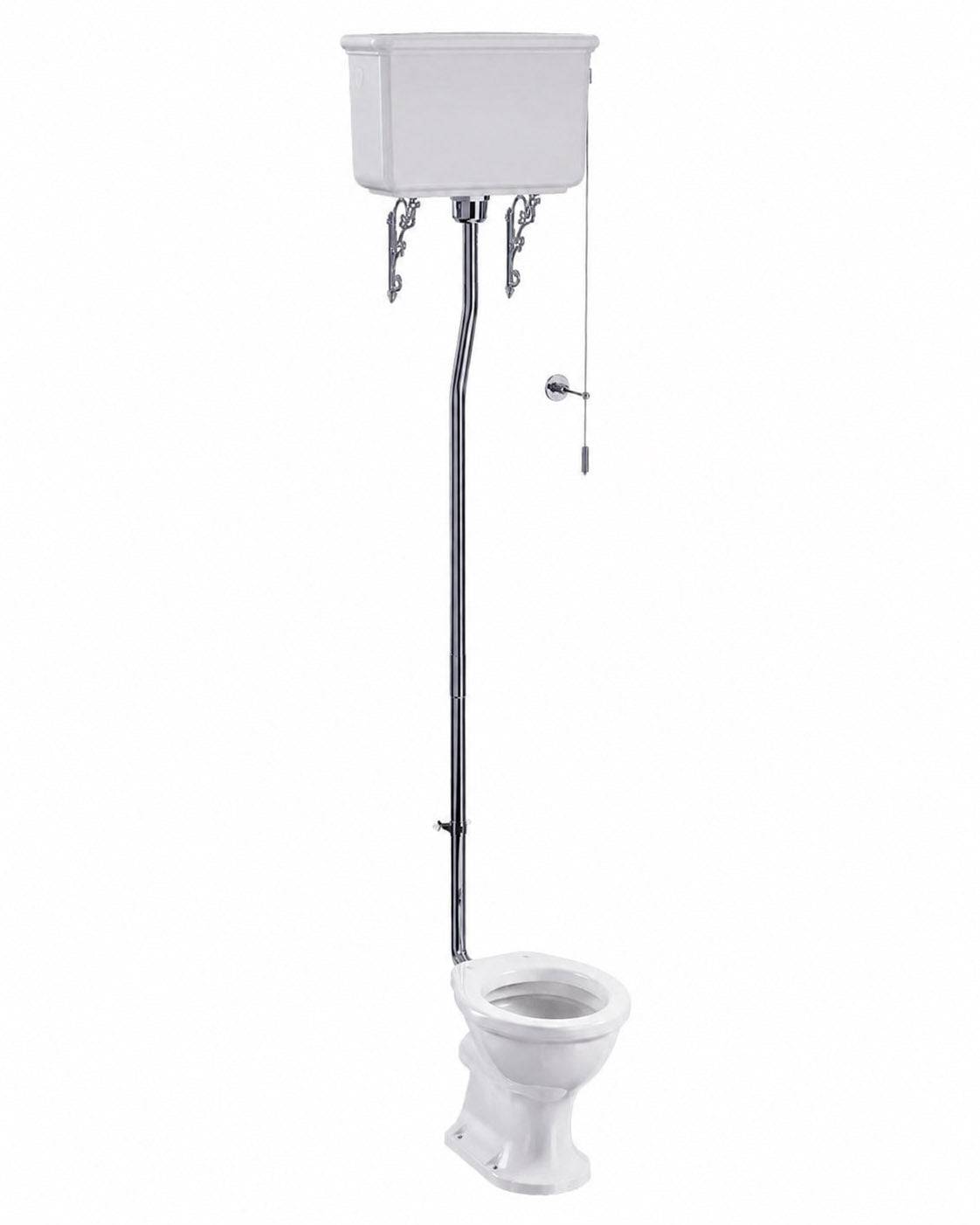 WC - Guild højtskyllende toilet, P-lås uden sæde