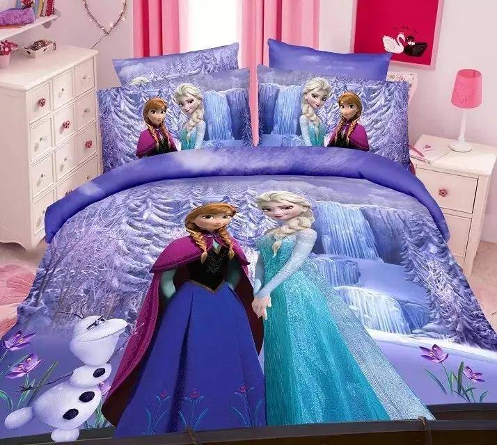 Påslakan Anna och Elsa Vid Vattenfallen, 70 x 133 cm