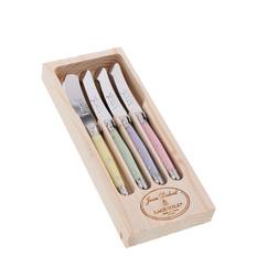 JEAN DUBOST Butter Knife 4 Pcs Laguiole |Rosa |L8 cm