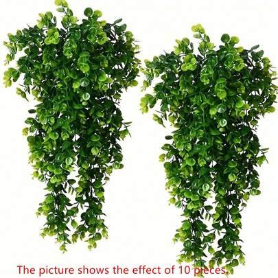 1 knippe realistiska konstgjorda dekorativa blommor, simulerade gör-det-själv-blommor UV-resistenta, hem trädgård gård matbord vardagsrumsdekor, bröll - Grön (4 pinnar,1 pinne)