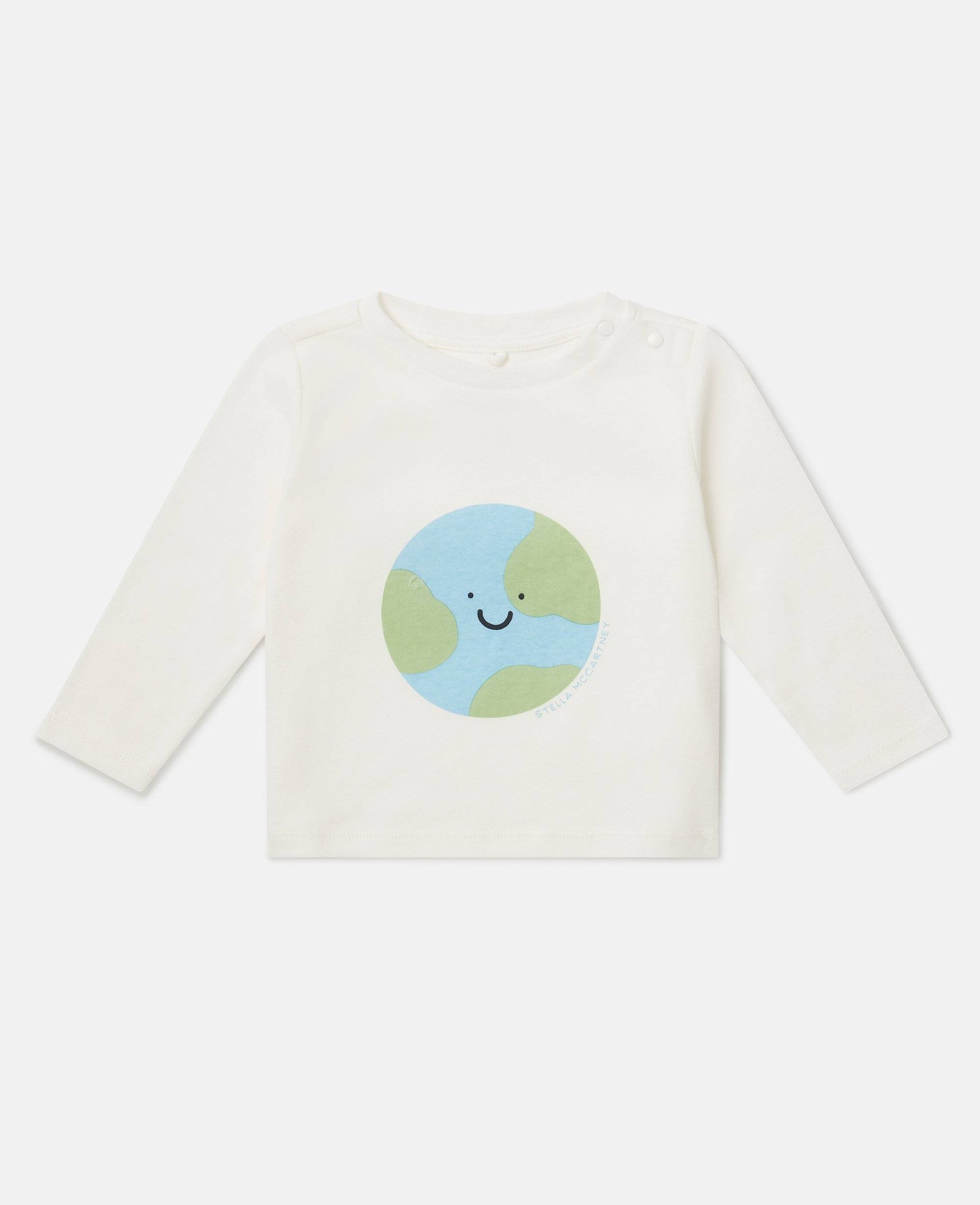 Stella McCartney - Earth Graphic Long-Sleeve Top, , Size: 18m
