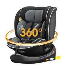 Reecle I-Size 360 Svängbar Bilbarnstolar, 40-150cm(0-12 år), Kompatibel ISOFIX (Svart)