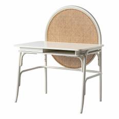 Gebruder Thonet Vienna - Allegory Desk, Pure White C02, Lacquered Beech, Ash and Woven Cane - Skrivbord - GamFratesi - Vit - Trä
