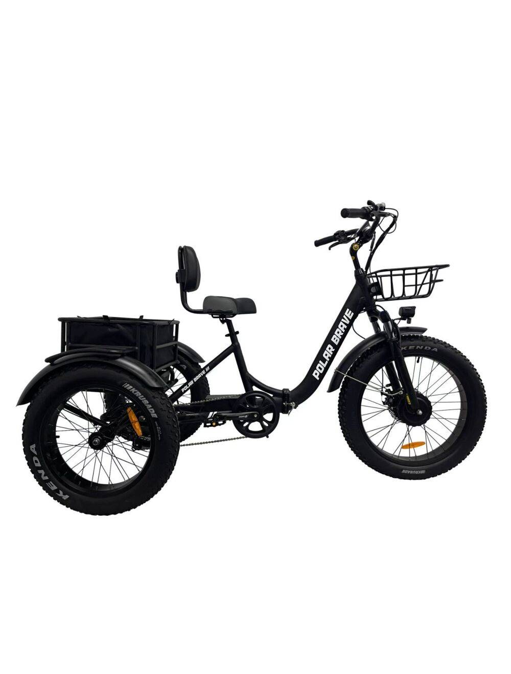 Elcykel 500w trehjulig fatbike 48V 15AH