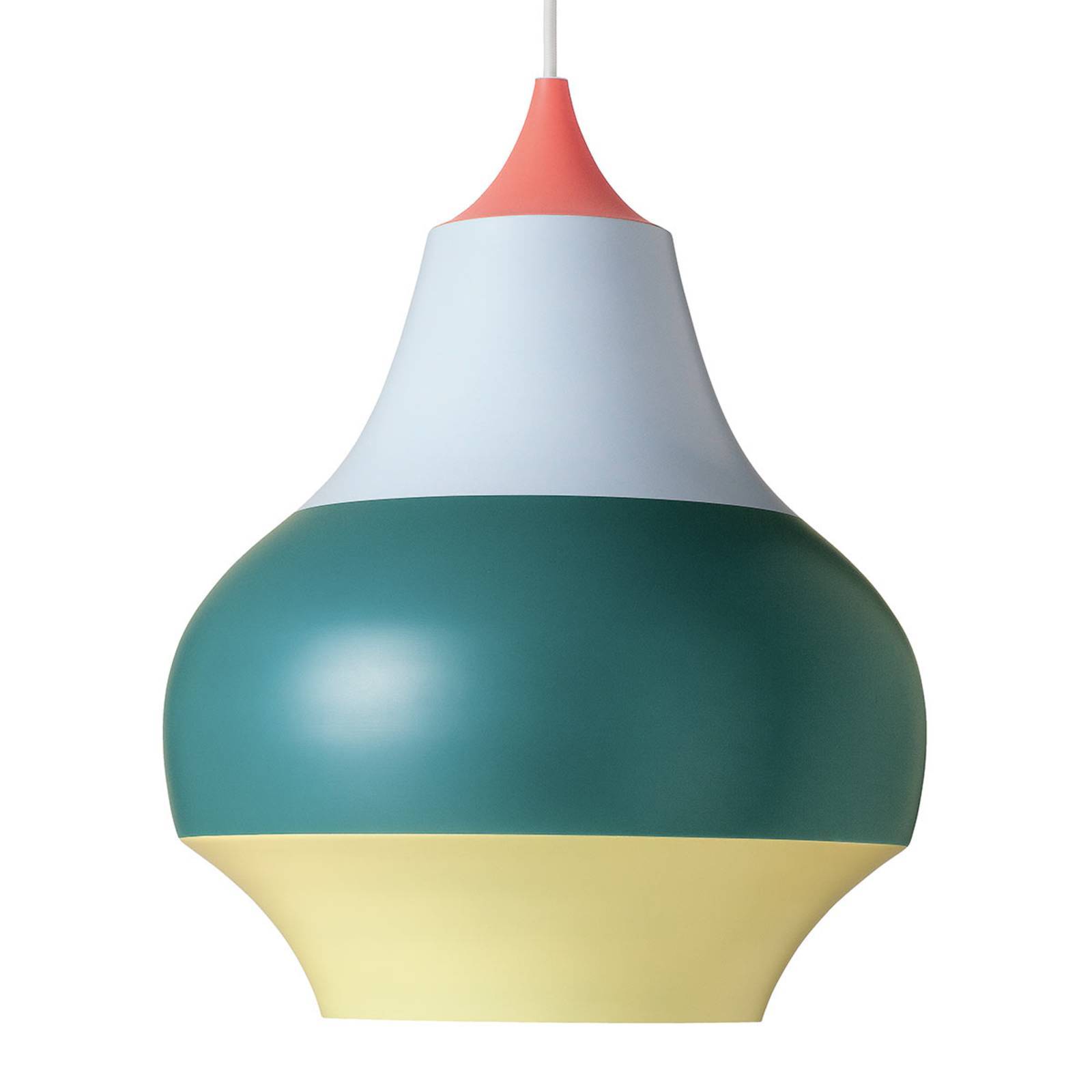 Louis Poulsen Design pendellampa Cirque, dimbar, Multifärgad, Vardagsrum / matsal, Aluminium / grå / zink, Design, Pendellampa
