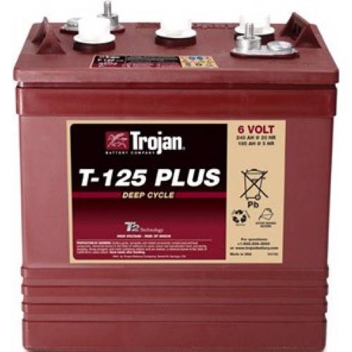 Trojan T-125 Plus Deep Cycle Blybatteri 6V 240Ah