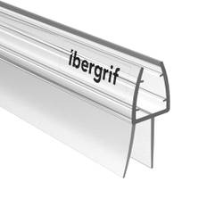 Ibergrif 1 000 mm bad dusch skärm dörr tätningsremsa för 5-8 mm glasdörr justerbar längd (rak) M101-100