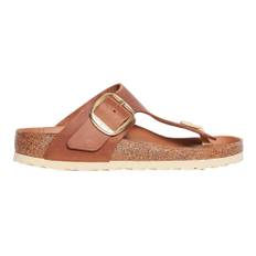Birkenstock, Sko, Dame, Brun, 38 EU, Læder, Gizeh Big Buckle Sandal