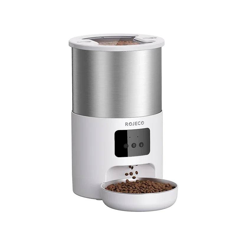 4.5L Stainless Steel Smart Automatic Pet Feeder with WiFi & Voice Recording - 4.5L WIFI Version