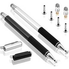 2 st/set universell stylus penna multifunktionsskärm pekpenna kapacitiv penna för ipad iphone samsung xiaomi huawei surfplattor
