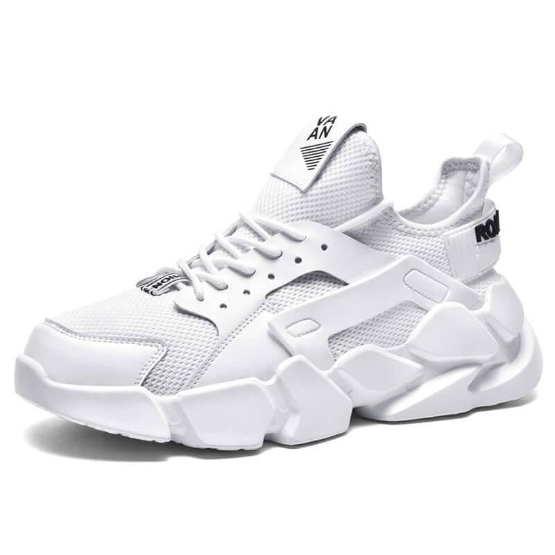 Sports Running Shoes White Shoes Men's Summer Breathable - White / 43