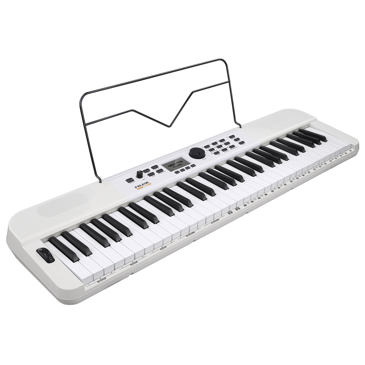 NEK-110W 61-Key Portable Keyboard - White
