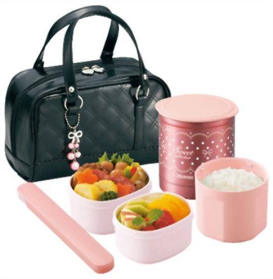 ZOJIRUSHI Insulated Lunch Box 1 Rice Bowl Black (Approx. Capacity) SZ-GA02-BA
