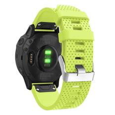 Garmin Fenix 6S Stilfuldt silikone Urrem - Lysegrøn