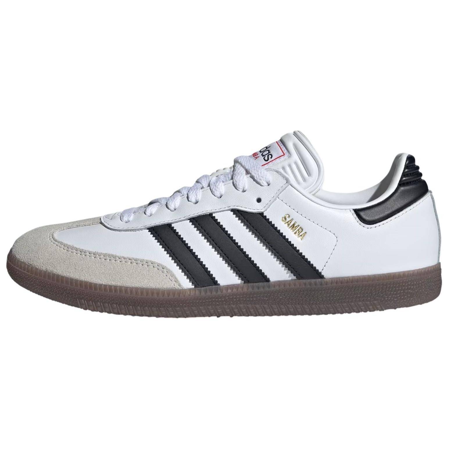 adidas Samba Indoor White Black Gum Unisex Sneakers Cloud-White Core-Black Vivid-Red IH6001 40