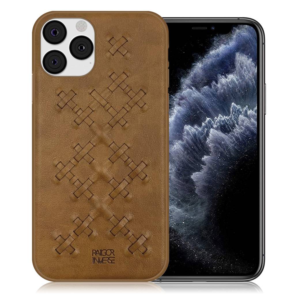 Raigor Inverse WEAVE cover til iPhone 11 Pro - Brun