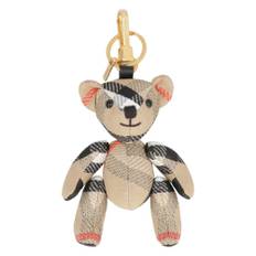 Burberry, Accessoarer, Dam, ONE Size, Bomull, Teddybjörn Nyckelring Charm - beige (ONE SIZE)