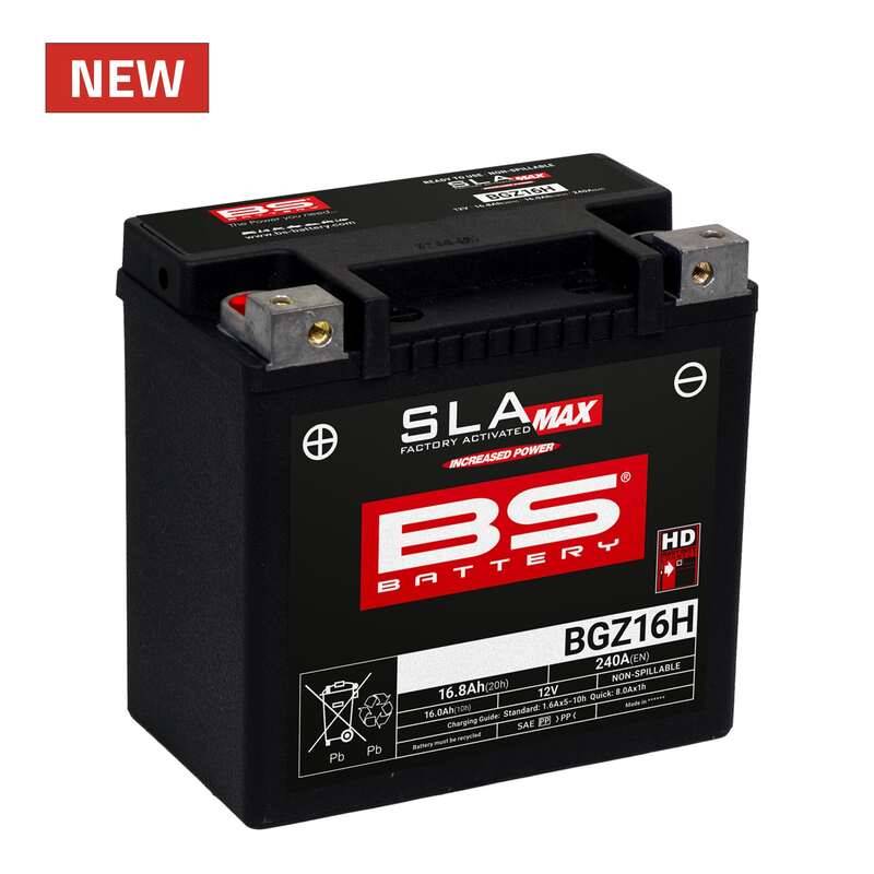 BS Battery SLA Max batteri underhållsfritt fabriksaktiverat - BGZ16H