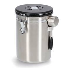 Zeller Lufttæt kaffedåse med ske - 2700ml. - Rustfrit stål
