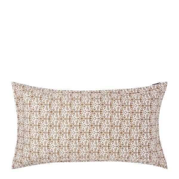 Lexington - Örngott 50x90 cm bomullsatin ornament vit/fudge