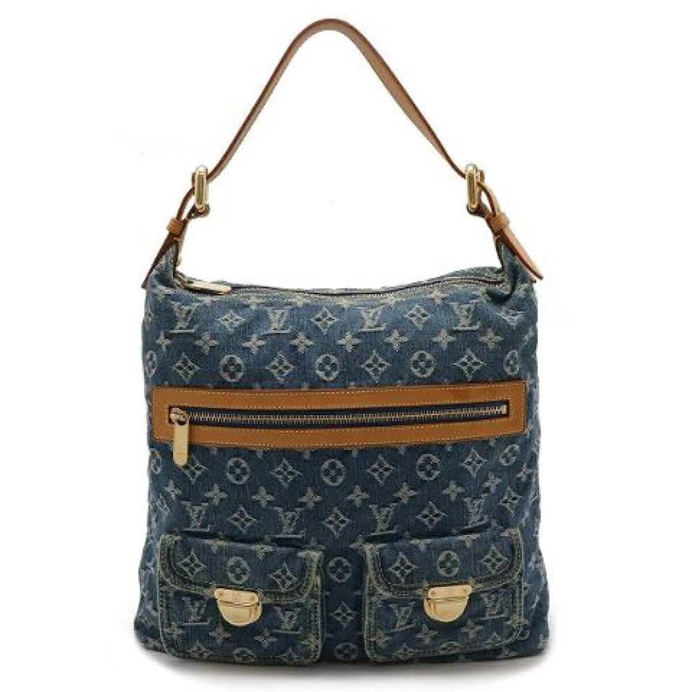 Louis Vuitton Vintage Pre-owned Canvas skuldertasker - Vintage - Dame - Blå - ONE SIZE - Uld