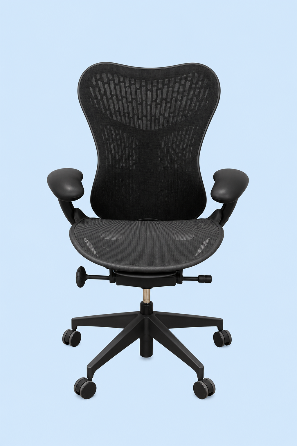 Refurbished - Herman Miller Mirra 2 Graphite Butterfly Summer Deal office chair - 60-month warranty - 90 days reflection time