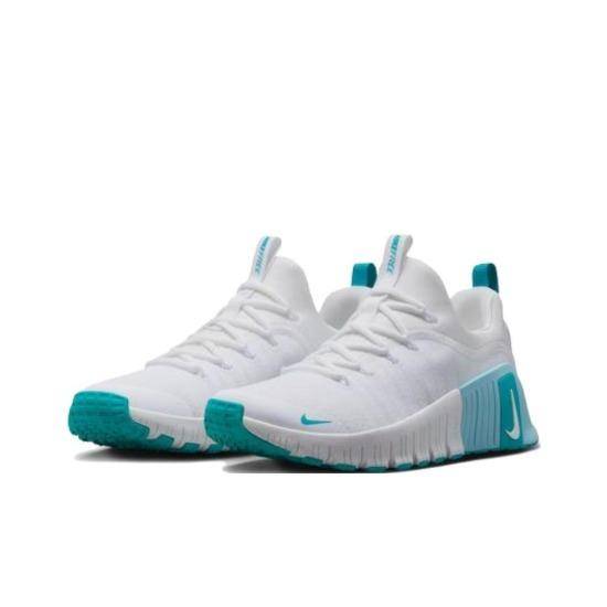 Nike Wmns Free Metcon 6 'White Dusty Cactus' FJ7126-107 37.5 blå/vit
