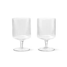 Ripple Wine Glasses Set Of 2 - Clear